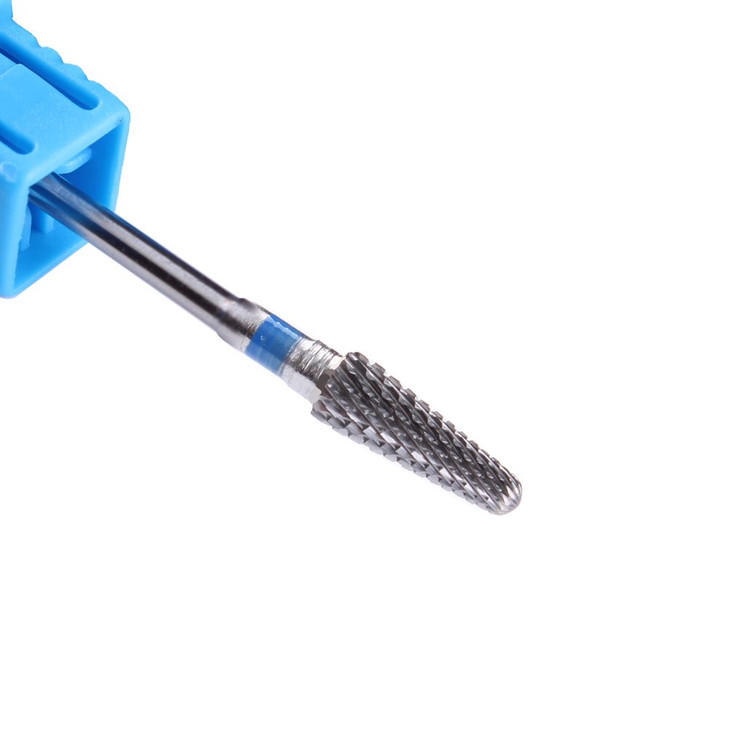 Carbide Drill Bits Tapered Cone Cuticle Clean Bit Nail Art Pedicure Manicure Tools Accessories Medium Grit Silver