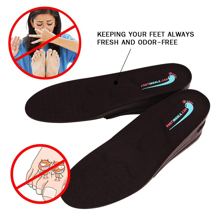 Height Increase Shoe Insoles with Air Cushion 3 Layers 25 UP Womens 5595