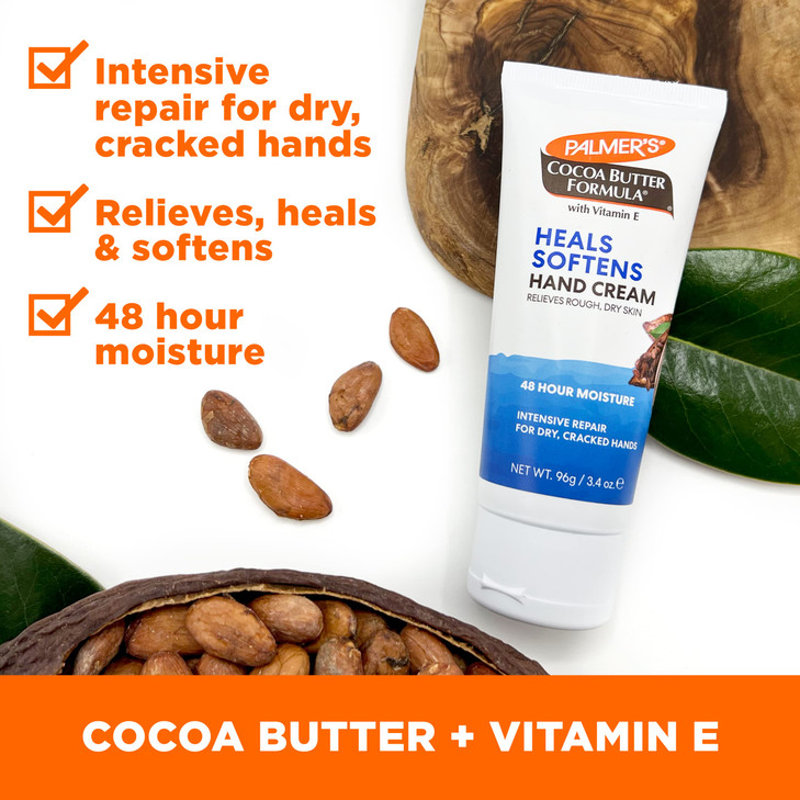 Palmers Cocoa Butter Formula Hand Cream for Dry Cracked Skin Travel Size Hand Lotion 34 Ounce