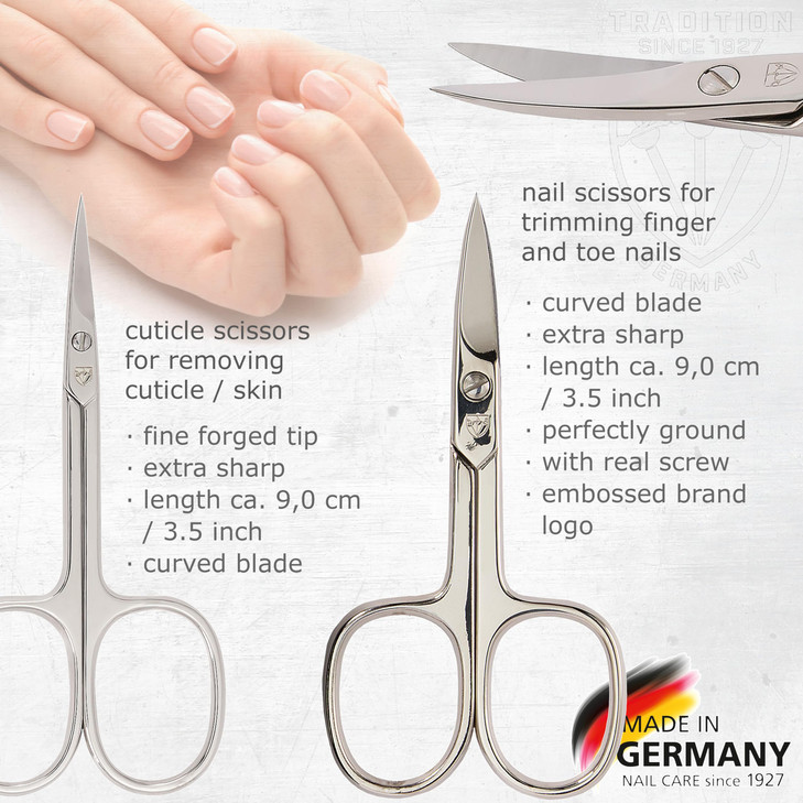 3 Swords Germany brand quality 10 piece manicure pedicure grooming kit set for professional finger toe nail care scissor
