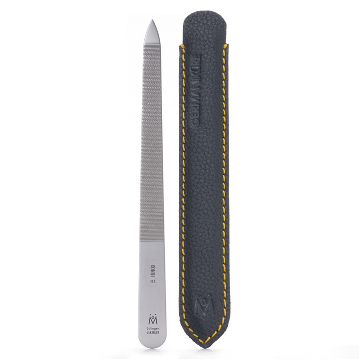 GERMANIKURE Original Triple Cut Metal Nail File Double Sided FINOX Stainless Steel Ethically Made in Solingen Germany