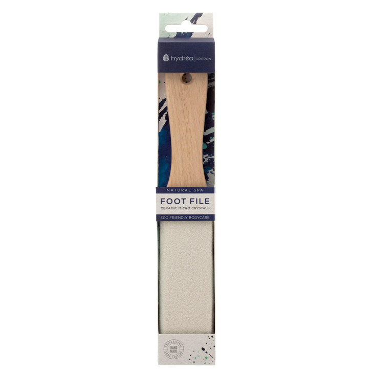 Hydrea London Curved Wooden Foot File with Ceramic Micro Crystals