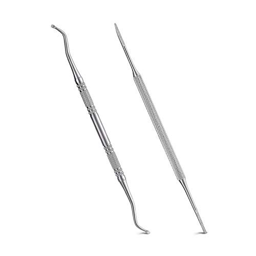 2PCS Ingrown Toenail File and Lifter with Storage CaseYINYIN100 Stainless Steel ingrown toenail ToolDouble Sided Profess
