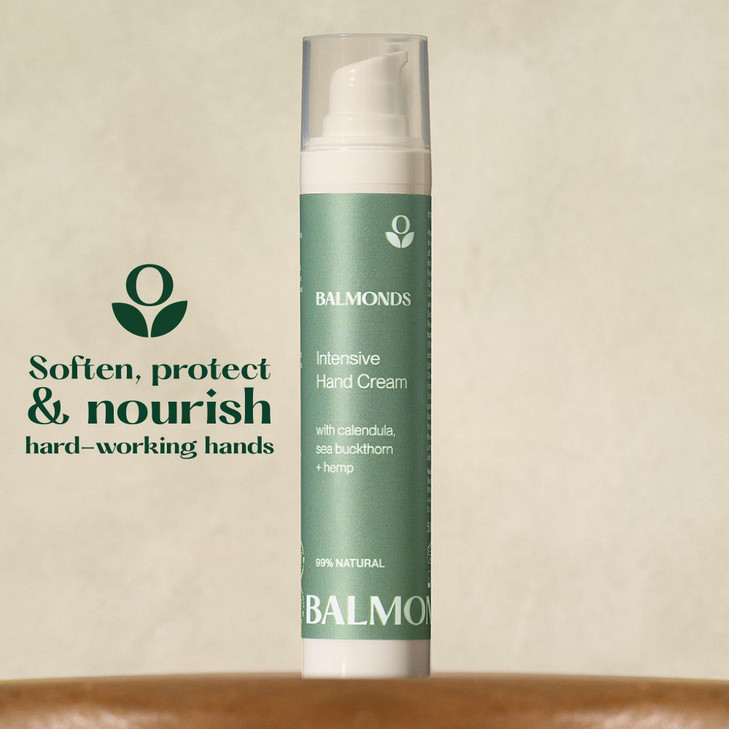 Balmonds Intensive Hand Cream 18oz 50ml 100 Natural Hand Lotion For Dry Hands Fragrance Free Vegan Cruelty Free All Skin