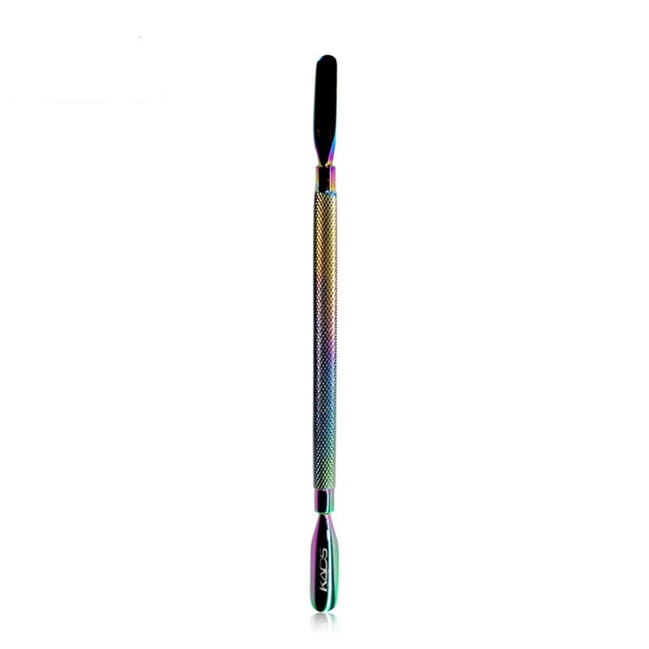 Rainbow Stainless Steel Nail Cuticle Pusher Double Ended Cuticle Remover Cleaner Manicure Pedicure Tool
