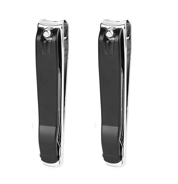 ICEYLI Large Nail Clippers Set2 Pcs Premium Stainless Steel Fingernail Toenail Clippers Curved Blade with Sharp and Stur