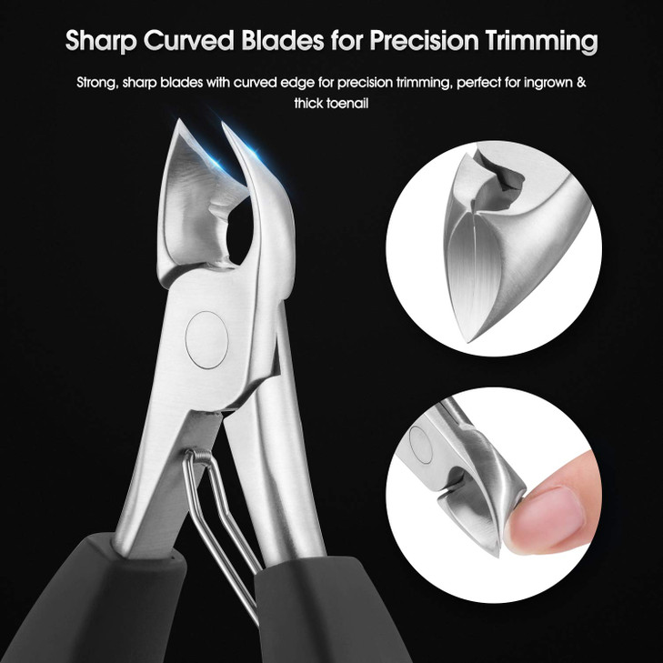 Podiatrist Toenail Clippers Ingrown or Thick Toe Nail Clippers for Men Toenail Cutters Nipper Precision Diabetic Pedicur