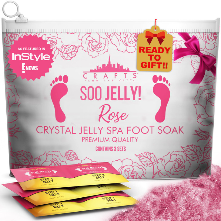 Crafts And The City SOO Jelly Pedicure Packs Pedicure Foot Soak For Feet Moisturizing Jelly Spa Pedi Soak Foot Spa Bath
