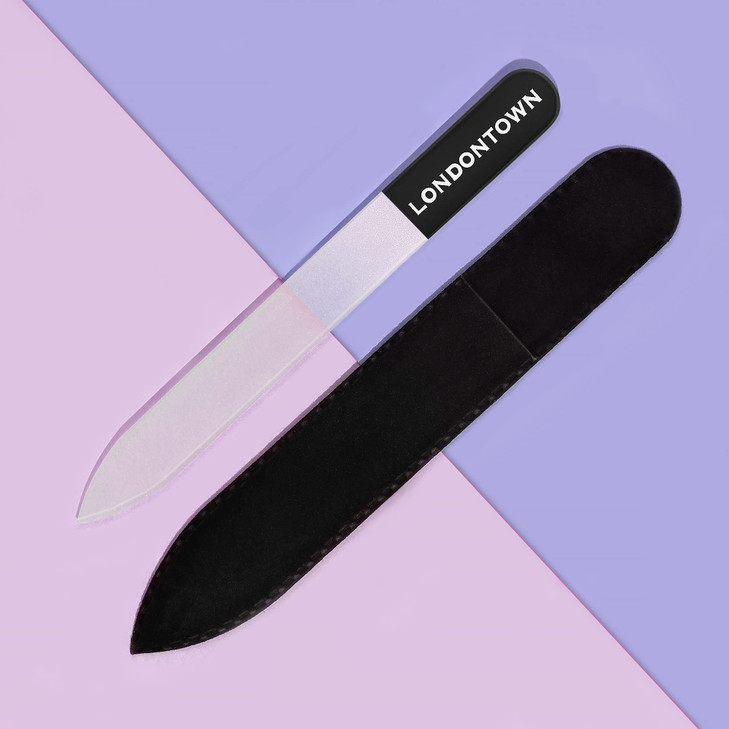 LONDONTOWN Black Glass Nail File 048 oz Pack of 1