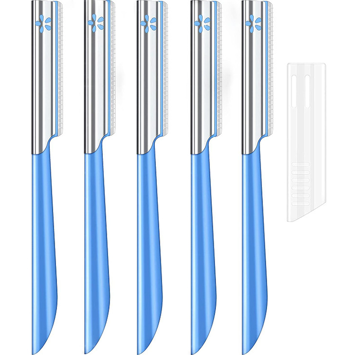 Women Facial Razor for Hair Removal Dermaplaning Tool Peach Fuzz Trimmer Fine Hair Remover Eyebrow Razors and Dermaplane