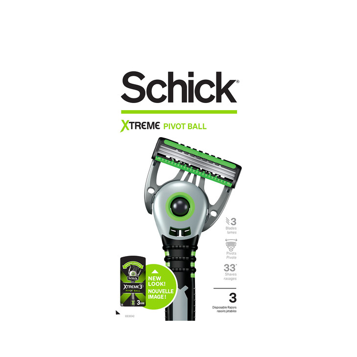 Schick Xtreme Pivot Ball Razor Disposable Razors Men Pivot Razor Schick Pivot Ball 3 Count