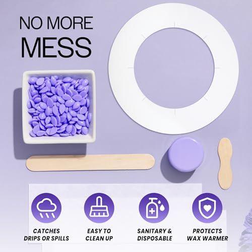Beauticom 100 Pieces Wax Warmer Universal Protective Collars Ring for 14oz Wax Can