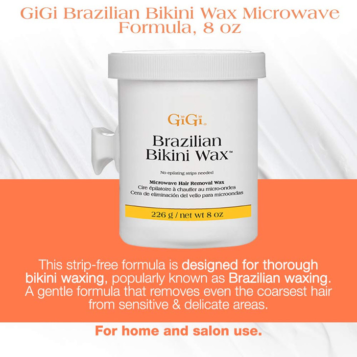 Gigi Brazilian Bikini Wax Microwave Formula Painless ResidueFree Hard Wax for Coarse Hair Perfect for Sensitive Areas 8