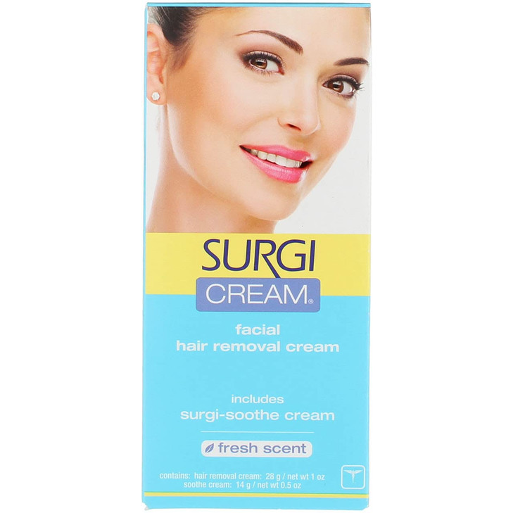 Surgi Cream Hair Remover Face 1 Ounce Fresh Scent 29ml