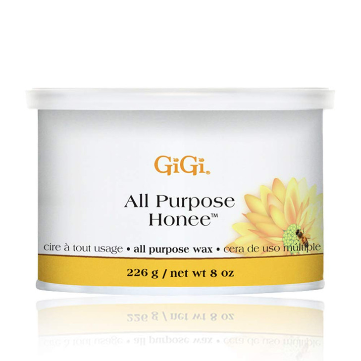 GiGi All Purpose Honee Wax Hair Removal Wax for Face Body Brazilian Waxing with Beeswax Formula 8 oz