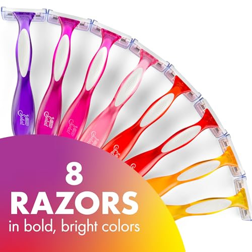 BIC Soleil 3 Colors Womens Disposable 3 Blade Razors Colorful Handles and Moisture Strip 10Pack