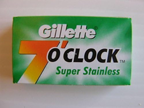 7 Oclock Super Stainless Double Edge Safety Razor Blades 5 Count Pack of 20
