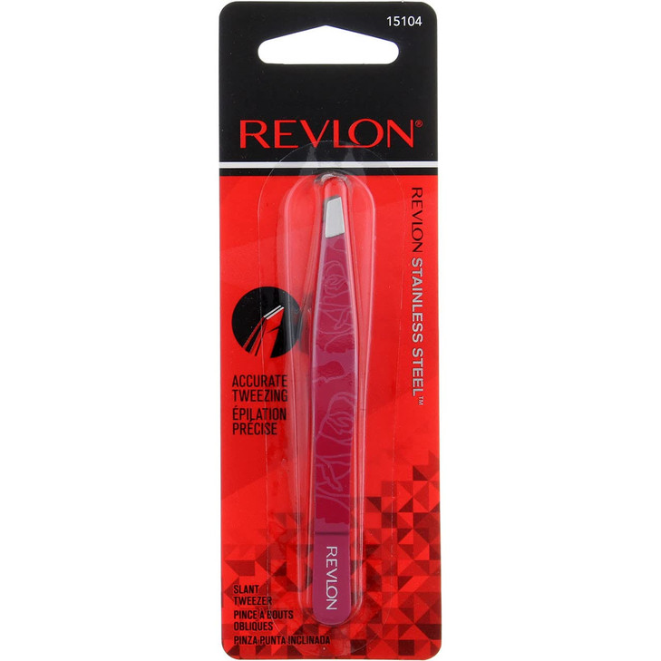 Revlon Eyebrow Hair Removal Tweezer Designer Collection High Precision Tweezers for Men Women Kids Stainless Steel Style