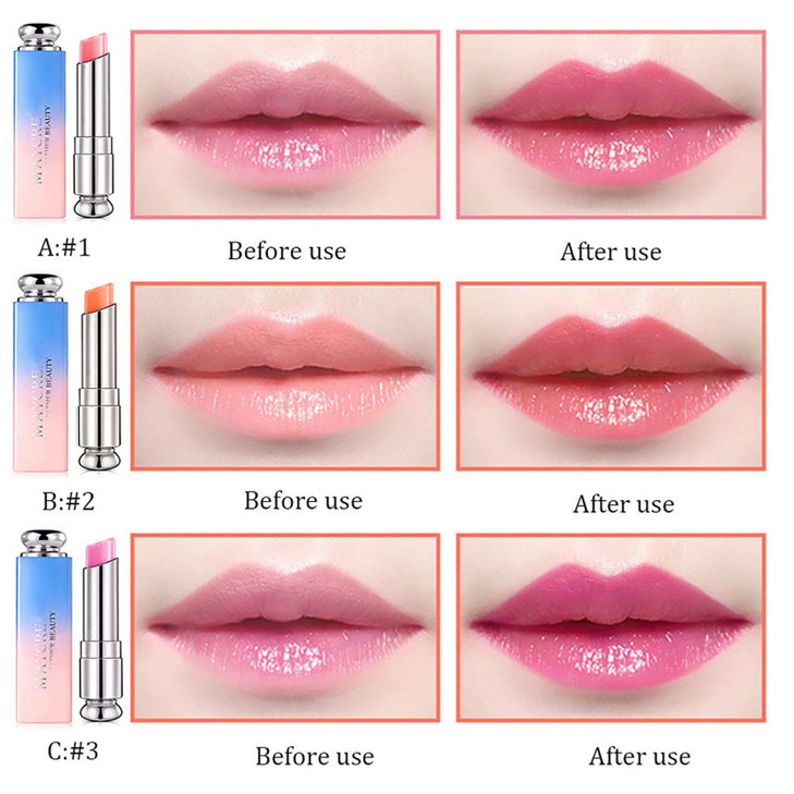 Petansy 3 Colors Jelly Lipstick Set Moisturizing Magic Temperature Color Changing Long Lasting Lip Balm online at globaldelivered