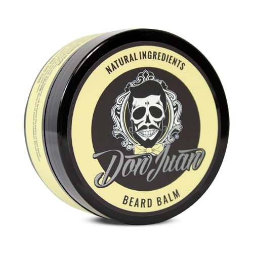 Don Juan Beard Balm Coconut Blood Orange Scent 2 Ounce All Natural Ingredients with Shea Butter and Jojoba Oil