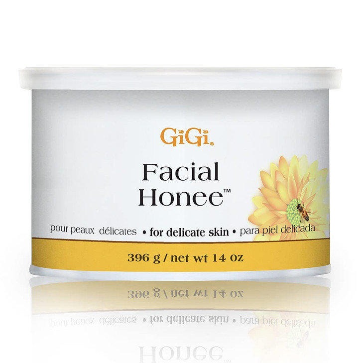 GiGi Facial Honee Wax Hair Removal Soft Wax for Face and Delicate Skin 14 oz