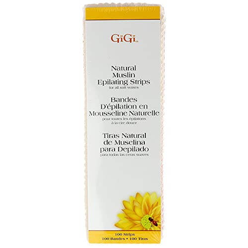 GiGi Natural Muslin Epilating Strips Large 3 x 9 100 Strips