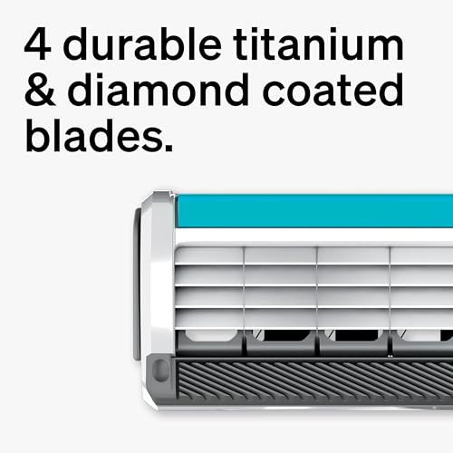 Schick Quattro Titanium Razor Refills 8ct Schick Razor Blades Refills Razor Blades for Men Shaving Blades for Men Quattr