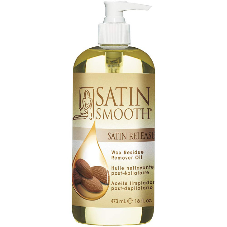 Satin Smooth Satin Release Wax Residue Remover Oil PostWax Treatment FastDissolving 16 oz 1pack