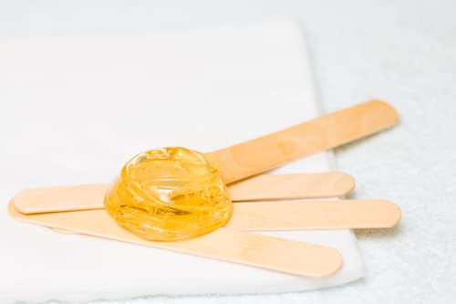 Spa Stix Large Waxing Sticks Natural Wood Body Hair Removal Sticks Applicator Size is 6 Inches x 34 Wooden Waxing Sticks