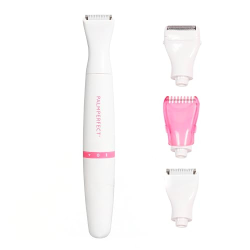 PalmPerfect Womens Body Hair Trimmer Bikini Trimmer for Women Pubic Hair Grooming Smooth Glide Electric Razors Women Ele