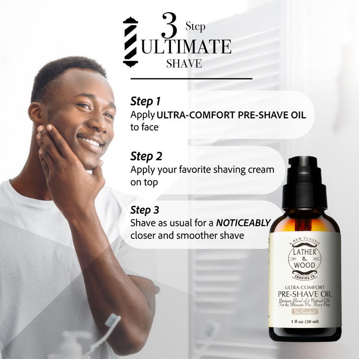 Best PreShave Oil Unscented Premium Shaving Oil for Effortless Smooth Irritationfree Shave 1 Oz