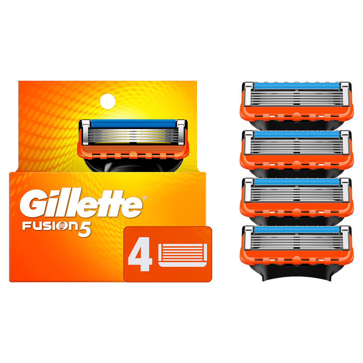 Gillette Fusion5 Razor Refills for Men 4 Razor Blade Refills