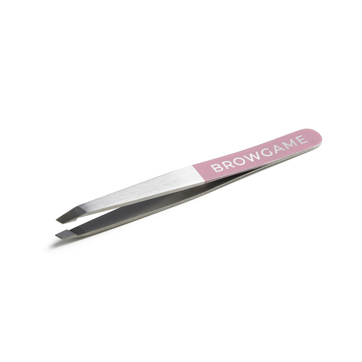 Browgame Original Slanted Tweezer Precise Extra Sharp Plucking Tool For Easy Painless Hair Removal Easy Grip For Meticul