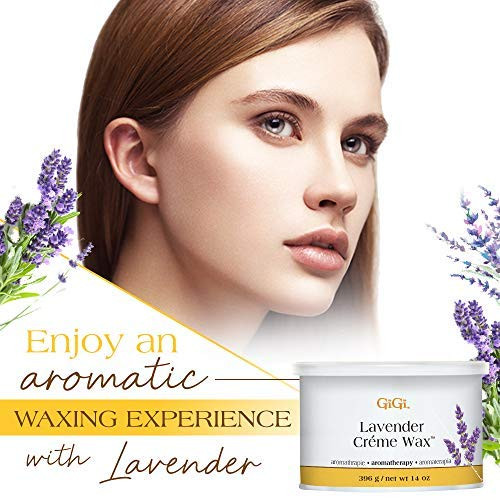 GiGi Lavender Crme Wax for Hair Removal Waxing Soft Wax for Sensitive Skin Face Body 14 oz 1 Pack