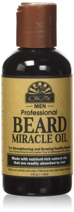 Okay Mens Beard Miracle Oil 4 Oz