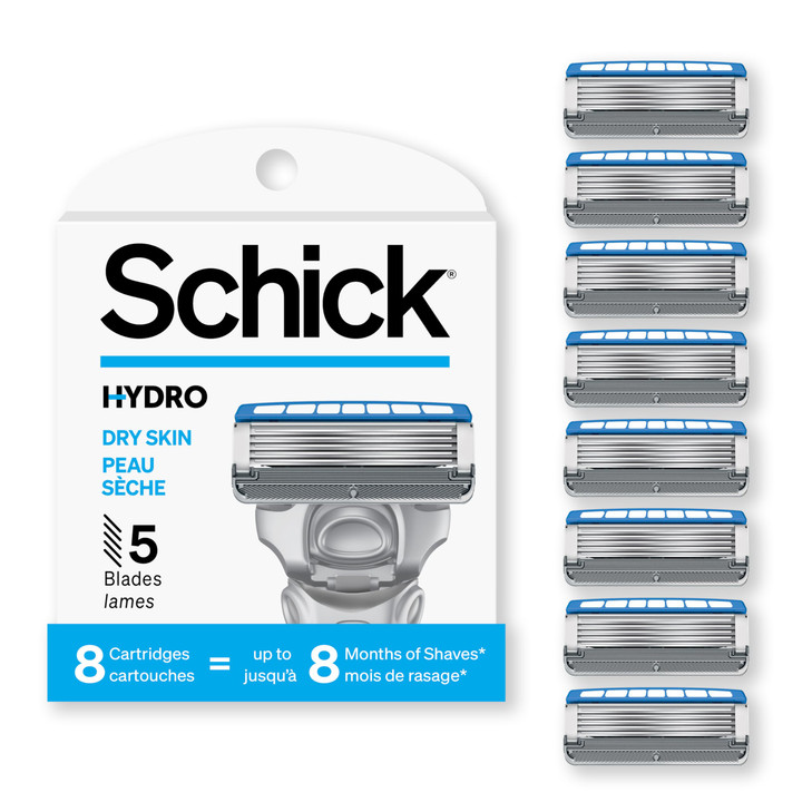 Schick Hydro 5 Sense Hydrate Razor Refills for Men 8 Count Pack of 1