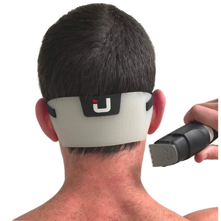 EdgUp 20 Professional Barber Neckline Shaving Template Fade Lineup Hair Cutting Guide DIY Haircut Stencil Tool HandsFree