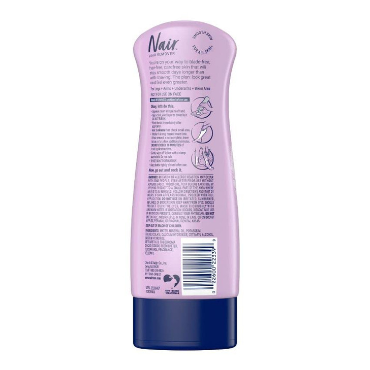 Nair Hair Remover Lotion Cocoa Butter VitaminE 9 Ounce 266ml 2 Pack