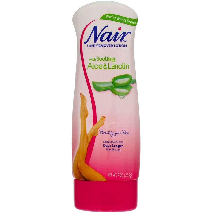 Nair Hair Remover Lotion Aloe Lanolin 9 Ounce 266ml 2 Pack