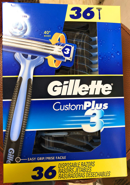 Gillette Custom Plus3 Disposable Razors 36count