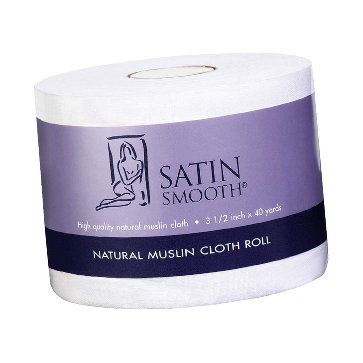 Satin Smooth Natural Muslin Waxing Strips Muslin Roll Cloth Wax Roll for Body Face Hair Removal 35 in X 40 Yards