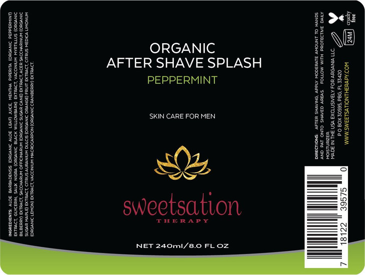 Sweetsation Therapy Organic After Shave Minty Splash 8oz