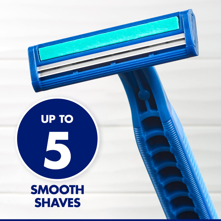 Gillette Sensor2 Plus Fixed Mens Disposable Razor 10 Count Pack of 3 Blue