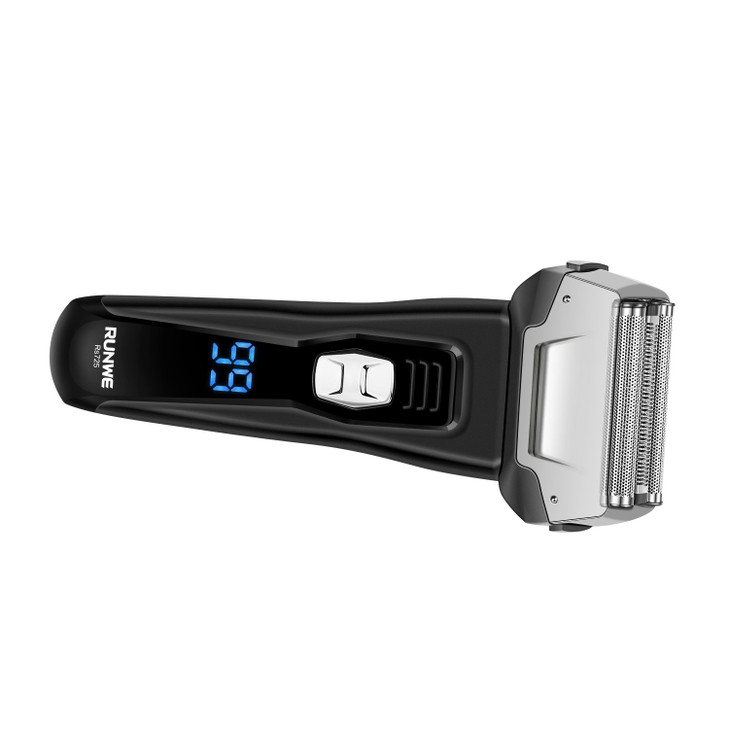 Runwe Rs725 Mens Electric Razor Cordless Foil Shaver with PopUp Beard Trimmer and LCD Display for Men WetDry Shaving