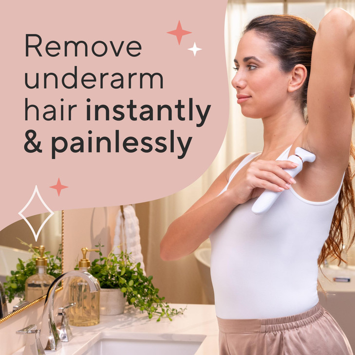 Finishing Touch Flawless Underarm Hair Removal Electric Razor Device Designed to Shave and Contour Womens Sensitive Unde