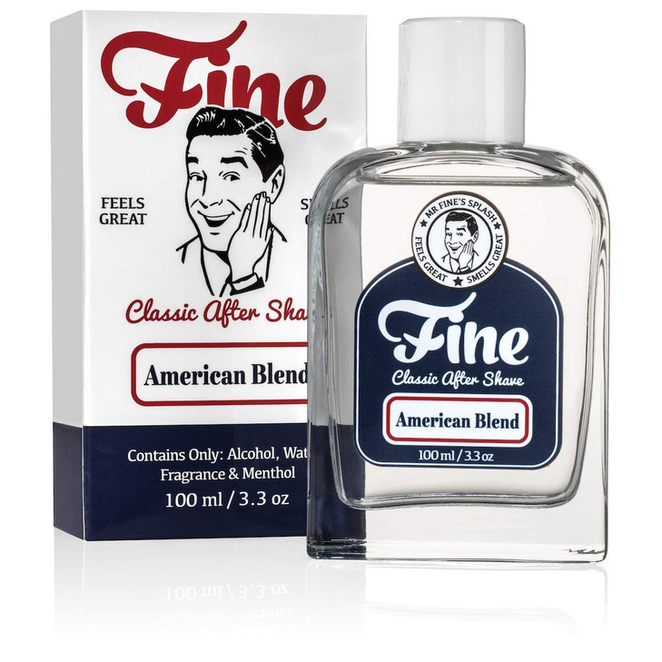 Mr Fine Mens Aftershave American Blend Fragrance Soothing Toning Post Shave Balm Calms Razor Burn Classic Barbershop Fee