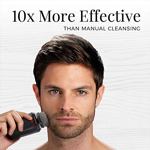 Remington Reveal Mens Compact Facial Cleansing Brush with Pre Shave and Charcoal Heads FC1500B