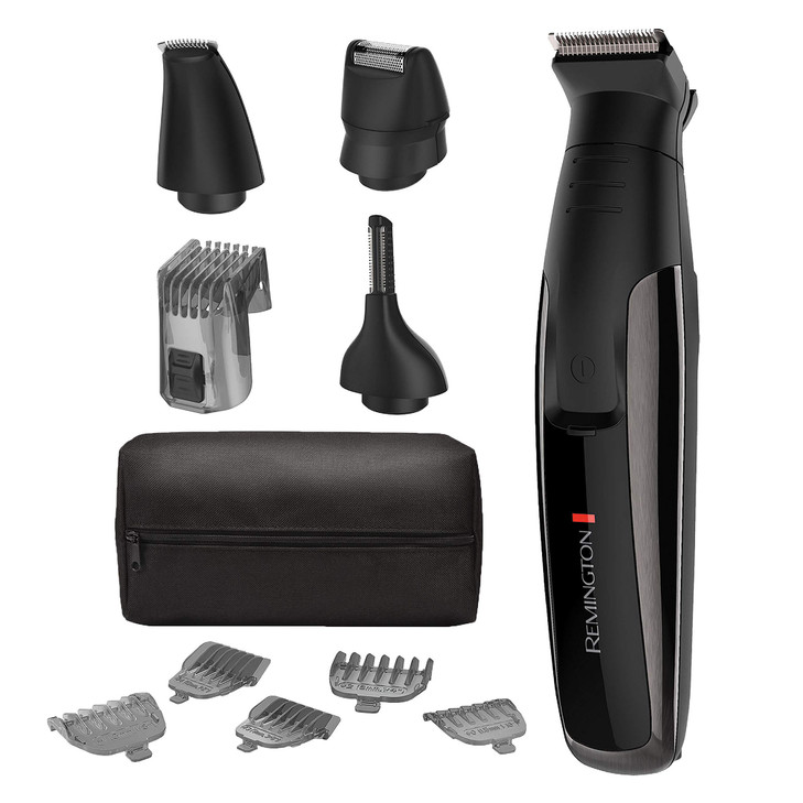 Remington PG6171 The Crafter Beard Boss Style and Detail Kit Beard Trimmer Grooming Set Platinum 11 Pieces