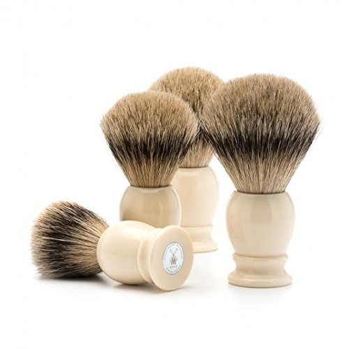 MHLE CLASSIC Silvertip Badger Luxury Natural Shaving Brush
