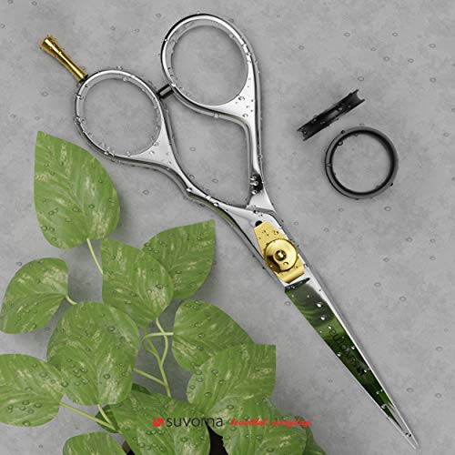 Suvorna Beard Mustache Scissors for Men 5 Grooming Scissors for Trimming Cutting and Shaping Facial Hair Japanese Steel
